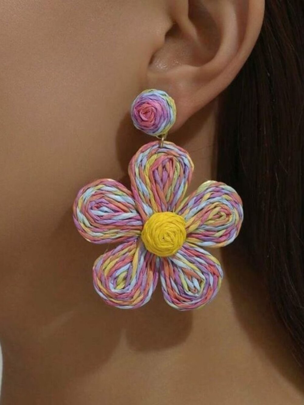 Multicolor FlowerEarringN946
